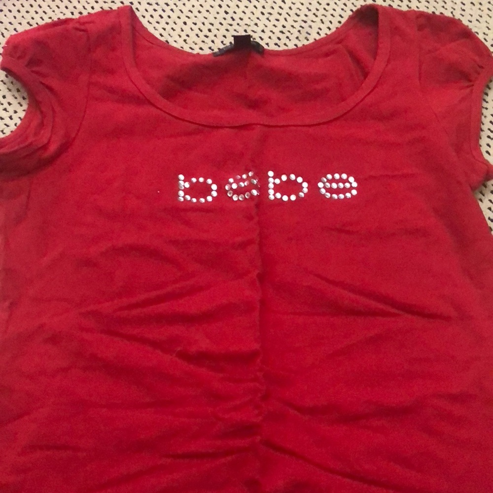 Bebe top rhinestone